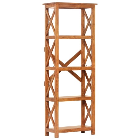 vidaXL Libreria 60x30x160 cm Legno Massello Acacia Finitura Ambra