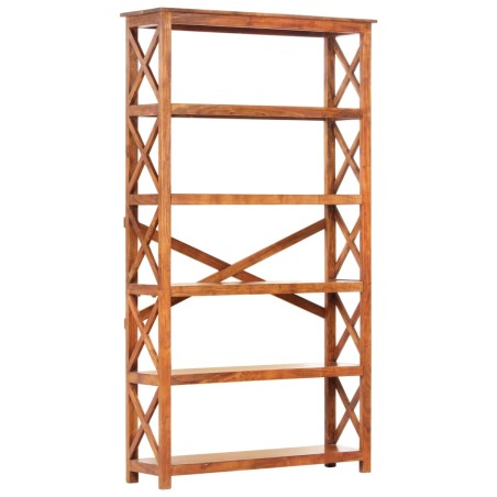 vidaXL Libreria 100x30x180 cm Legno Massello Acacia Finitura Miele