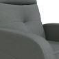 vidaXL Poltrona Massaggiante Grigio Scuro in Tessuto