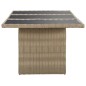 vidaXL Tavolo da Giardino Marrone 200x100x74 cm in Vetro e Polyrattan vidaXL Tavolo da Giardino Marrone 200x100x74 cm in Vetro e Polyrattan