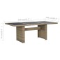 vidaXL Tavolo da Giardino Marrone 200x100x74 cm in Vetro e Polyrattan vidaXL Tavolo da Giardino Marrone 200x100x74 cm in Vetro e Polyrattan