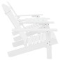 vidaXL Sedie da Giardino Adirondack con Tavolino in Legno Abete Bianco vidaXL Sedie da Giardino Adirondack con Tavolino in Legno Abete Bianco