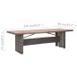 vidaXL Tavolo da Giardino 240x90x74 cm in Polyrattan e Massello Acacia vidaXL Tavolo da Giardino 240x90x74 cm in Polyrattan e Massello Acacia