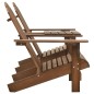 vidaXL Sedie da Giardino Adirondack con Tavolino Legno Abete Marrone vidaXL Sedie da Giardino Adirondack con Tavolino Legno Abete Marrone