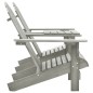 vidaXL Sedie da Giardino Adirondack con Tavolino Legno Abete Grigio vidaXL Sedie da Giardino Adirondack con Tavolino Legno Abete Grigio