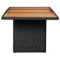 vidaXL Tavolo da Giardino Nero 200x100x74 cm in Polyrattan vidaXL Tavolo da Giardino Nero 200x100x74 cm in Polyrattan