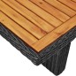 vidaXL Tavolo da Giardino Nero 200x100x74 cm in Polyrattan vidaXL Tavolo da Giardino Nero 200x100x74 cm in Polyrattan