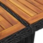 vidaXL Tavolo da Giardino Nero 200x100x74 cm in Polyrattan vidaXL Tavolo da Giardino Nero 200x100x74 cm in Polyrattan