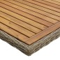 vidaXL Tavolo da Giardino Marrone 200x100x74 cm in Polyrattan vidaXL Tavolo da Giardino Marrone 200x100x74 cm in Polyrattan