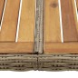 vidaXL Tavolo da Giardino Marrone 200x100x74 cm in Polyrattan vidaXL Tavolo da Giardino Marrone 200x100x74 cm in Polyrattan
