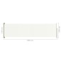 Tenda Laterale Retrattile per Patio 140x500 cm Crema Tenda Laterale Retrattile per Patio 140x500 cm Crema