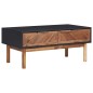 vidaXL Tavolino da Caffè 90x50x40 cm in Legno Massello di Acacia e MDF