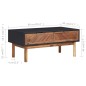 vidaXL Tavolino da Caffè 90x50x40 cm in Legno Massello di Acacia e MDF