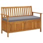 vidaXL Cassapanca da Giardino 120 cm in Legno Massello di Acacia vidaXL Cassapanca da Giardino 120 cm in Legno Massello di Acacia