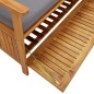 vidaXL Cassapanca da Giardino 120 cm in Legno Massello di Acacia vidaXL Cassapanca da Giardino 120 cm in Legno Massello di Acacia
