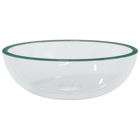 vidaXL Lavandino in Vetro Temperato 35x12 cm Trasparente