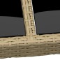 vidaXL Tavolo Giardino 200x150x75 cm Vetro Temperato Polyrattan Beige vidaXL Tavolo Giardino 200x150x75 cm Vetro Temperato Polyrattan Beige