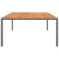 vidaXL Tavolo Giardino 200x150x75 cm Massello Acacia Polyrattan Grigio vidaXL Tavolo Giardino 200x150x75 cm Massello Acacia Polyrattan Grigio