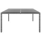 vidaXL Tavolo Giardino 200x150x75 cm Vetro Temperato Polyrattan Grigio vidaXL Tavolo Giardino 200x150x75 cm Vetro Temperato Polyrattan Grigio
