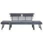 vidaXL Panca da Giardino Cuscini 2-in-1 190cm Massello d'Acacia Grigio vidaXL Panca da Giardino Cuscini 2-in-1 190cm Massello d'Acacia Grigio