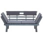 vidaXL Panca da Giardino Cuscini 2-in-1 190cm Massello d'Acacia Grigio vidaXL Panca da Giardino Cuscini 2-in-1 190cm Massello d'Acacia Grigio
