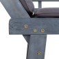 vidaXL Panca da Giardino Cuscini 2-in-1 190cm Massello d'Acacia Grigio vidaXL Panca da Giardino Cuscini 2-in-1 190cm Massello d'Acacia Grigio