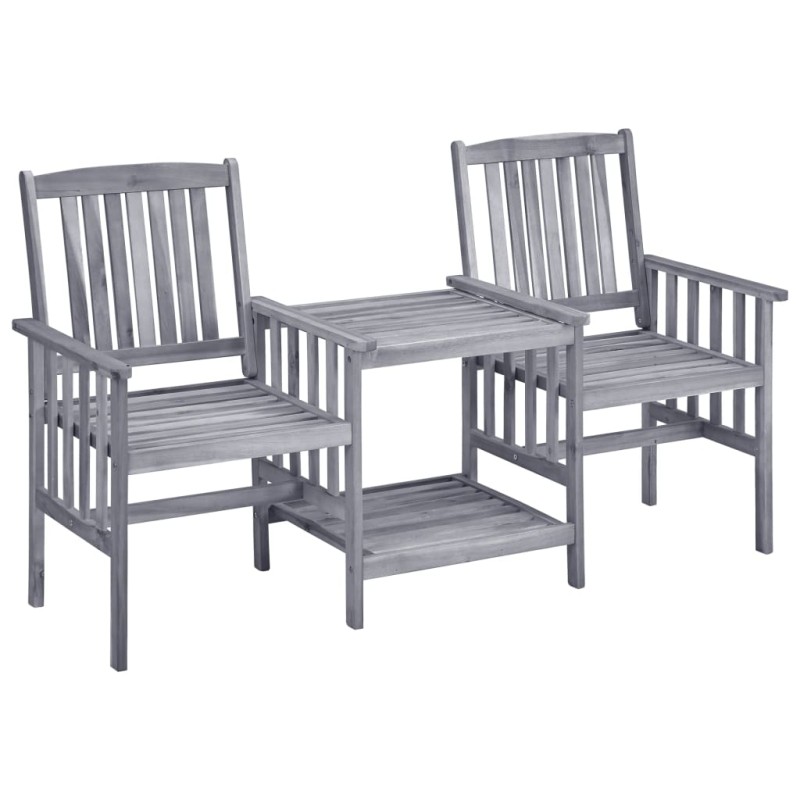 vidaXL Sedie da Giardino Tavolino da Tè 159x61x92cm Massello d'Acacia vidaXL Sedie da Giardino Tavolino da Tè 159x61x92cm Massello d'Acacia