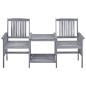 vidaXL Sedie da Giardino Tavolino da Tè 159x61x92cm Massello d'Acacia vidaXL Sedie da Giardino Tavolino da Tè 159x61x92cm Massello d'Acacia