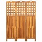 vidaXL Divisorio a 3 Pannelli Grigio 121x2x170 cm in Massello Acacia vidaXL Divisorio a 3 Pannelli Grigio 121x2x170 cm in Massello Acacia
