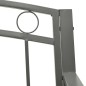 vidaXL Panchina da Giardino 125 cm in Acciaio Grigia vidaXL Panchina da Giardino 125 cm in Acciaio Grigia