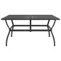 vidaXL Tavolo da Giardino Antracite 140x80x72 cm in Acciaio vidaXL Tavolo da Giardino Antracite 140x80x72 cm in Acciaio