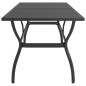 vidaXL Tavolo da Giardino Antracite 140x80x72 cm in Acciaio vidaXL Tavolo da Giardino Antracite 140x80x72 cm in Acciaio