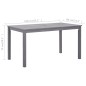 vidaXL Tavolo da Giardino Grigio Slavato 140x80x74 cm in Legno Acacia vidaXL Tavolo da Giardino Grigio Slavato 140x80x74 cm in Legno Acacia