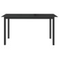 vidaXL Tavolo da Giardino Nero 150x90x74cm in Alluminio e Vetro vidaXL Tavolo da Giardino Nero 150x90x74cm in Alluminio e Vetro