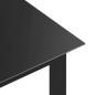 vidaXL Tavolo da Giardino Nero 150x90x74cm in Alluminio e Vetro vidaXL Tavolo da Giardino Nero 150x90x74cm in Alluminio e Vetro