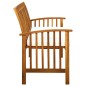 vidaXL Panchina da Giardino con Cuscino 147cm Legno Massello di Acacia