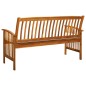 vidaXL Panchina da Giardino con Cuscino 147cm Legno Massello di Acacia
