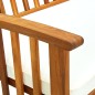 vidaXL Panchina da Giardino con Cuscino 147cm Legno Massello di Acacia