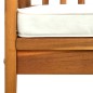 vidaXL Panchina da Giardino con Cuscino 147cm Legno Massello di Acacia