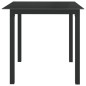 vidaXL Tavolo da Giardino Nero 80x80x74 cm in Alluminio e Vetro vidaXL Tavolo da Giardino Nero 80x80x74 cm in Alluminio e Vetro