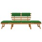 vidaXL Panca da Giardino Cuscini 2-in-1 190 cm Legno Massello d'Acacia vidaXL Panca da Giardino Cuscini 2-in-1 190 cm Legno Massello d'Acacia