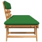 vidaXL Panca da Giardino Cuscini 2-in-1 190 cm Legno Massello d'Acacia vidaXL Panca da Giardino Cuscini 2-in-1 190 cm Legno Massello d'Acacia