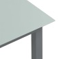 vidaXL Tavolo da Giardino Grigio Chiaro 190x90x74cm Alluminio e Vetro vidaXL Tavolo da Giardino Grigio Chiaro 190x90x74cm Alluminio e Vetro