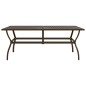vidaXL Tavolo da Giardino Marrone 190x80x72 cm in Acciaio vidaXL Tavolo da Giardino Marrone 190x80x72 cm in Acciaio
