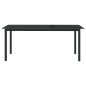 vidaXL Tavolo da Giardino Nero 190x90x74 cm in Alluminio e Vetro vidaXL Tavolo da Giardino Nero 190x90x74 cm in Alluminio e Vetro