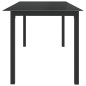 vidaXL Tavolo da Giardino Nero 190x90x74 cm in Alluminio e Vetro vidaXL Tavolo da Giardino Nero 190x90x74 cm in Alluminio e Vetro