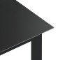 vidaXL Tavolo da Giardino Nero 190x90x74 cm in Alluminio e Vetro vidaXL Tavolo da Giardino Nero 190x90x74 cm in Alluminio e Vetro