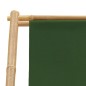 vidaXL Sedia a Sdraio in Bambù e Tela Verde vidaXL Sedia a Sdraio in Bambù e Tela Verde