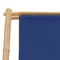 vidaXL Sedia a Sdraio in Bambù e Tela Blu Marino vidaXL Sedia a Sdraio in Bambù e Tela Blu Marino