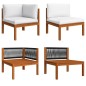 vidaXL Set Divani da Giardino 2 pz con Cuscini Massello d'Acacia vidaXL Set Divani da Giardino 2 pz con Cuscini Massello d'Acacia